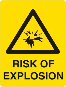 W 214 — WARNING -  RISK OF EXPLOSION